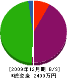 村瀬硝子店 貸借対照表 2009年12月期