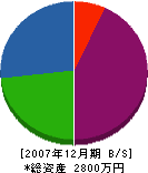 前田塗装工業 貸借対照表 2007年12月期