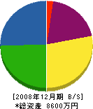 関田鉄工建設 貸借対照表 2008年12月期