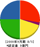 横山建設 貸借対照表 2008年9月期