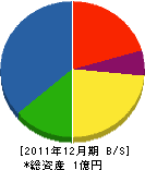 島崎工務店 貸借対照表 2011年12月期