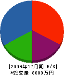 黒崎水道 貸借対照表 2009年12月期