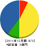 柴野電工社 貸借対照表 2011年12月期