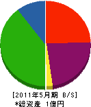横山塗装店 貸借対照表 2011年5月期