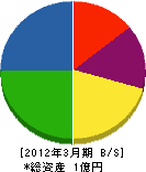 花崎産業 貸借対照表 2012年3月期