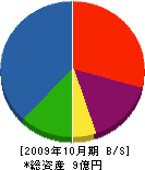 金源 貸借対照表 2009年10月期