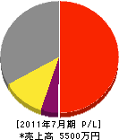 田中電機工業 損益計算書 2011年7月期