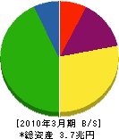 東日本電信電話 貸借対照表 2010年3月期