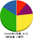 大源寺土石興業 貸借対照表 2008年9月期