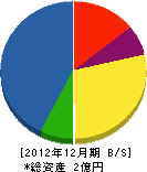 西別府弘組 貸借対照表 2012年12月期