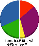 井上総合土木 貸借対照表 2008年4月期