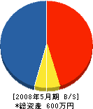 京和緑建 貸借対照表 2008年5月期