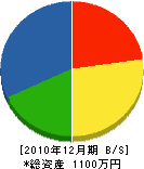 建築工房ひろおか 貸借対照表 2010年12月期