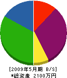 池田工務店 貸借対照表 2009年5月期
