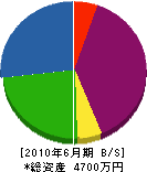 兵庫つまり抜きセンター 貸借対照表 2010年6月期