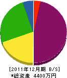 村上電業社 貸借対照表 2011年12月期