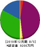 小山造園 貸借対照表 2010年12月期