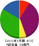 ヤマコン 貸借対照表 2012年3月期