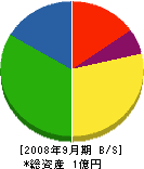 川畑瓦工業 貸借対照表 2008年9月期