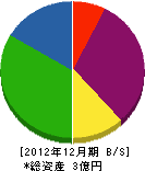 金澤工務店 貸借対照表 2012年12月期