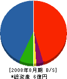 松栄興業 貸借対照表 2008年8月期