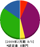 日本防水松山工業所 貸借対照表 2009年2月期