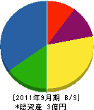 麻田建設 貸借対照表 2011年9月期