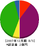 川松造園 貸借対照表 2007年12月期