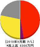 晃建 損益計算書 2010年9月期