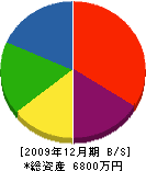 中島建設 貸借対照表 2009年12月期