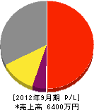 大建 損益計算書 2012年9月期