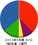 宮脇組 貸借対照表 2012年5月期