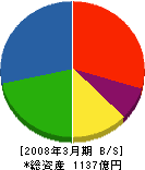 三菱電線工業 貸借対照表 2008年3月期