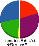 岡田エンジニアリング 貸借対照表 2009年10月期