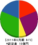 大野コンクリート 貸借対照表 2011年6月期