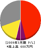 円舘組 損益計算書 2009年3月期