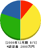 桜井工務店 貸借対照表 2008年12月期