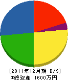 神姫防災 貸借対照表 2011年12月期