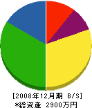 岩本工業 貸借対照表 2008年12月期