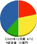松浦建設 貸借対照表 2009年12月期