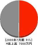 和田塗装工芸 損益計算書 2008年7月期