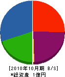 安田電機管工 貸借対照表 2010年10月期