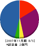 井澤組 貸借対照表 2007年11月期