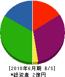 廣瀬工業所 貸借対照表 2010年6月期