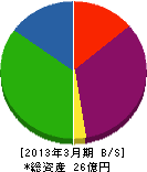 藤井工務店 貸借対照表 2013年3月期