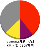 中須賀石工 損益計算書 2009年2月期