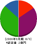 芳川建設 貸借対照表 2008年9月期