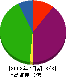 奥村鐵工所 貸借対照表 2008年2月期