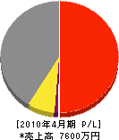 湖西土建 損益計算書 2010年4月期