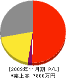 川崎東工業 損益計算書 2009年11月期